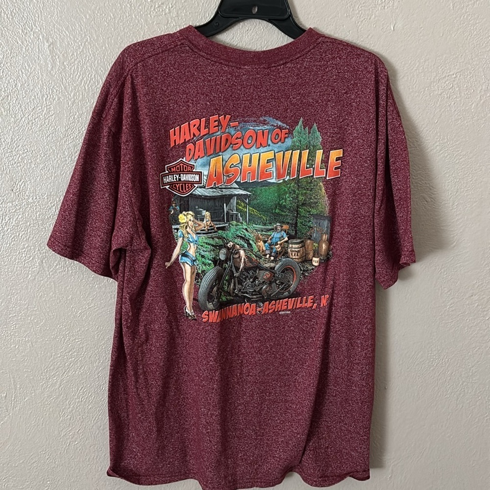 Harley Davidson Motorcycles Asheville, North Carolina TShirt, XL - Picture 4 of 6